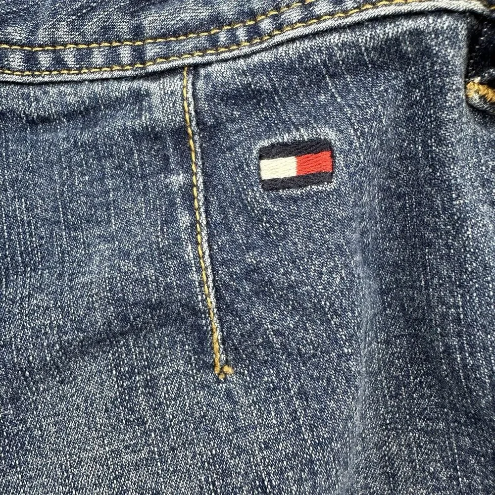 Tommy‎ Hilfiger Cropped Jeans 12 Medium Wash Y2k Vintage Classic High Rise Blue